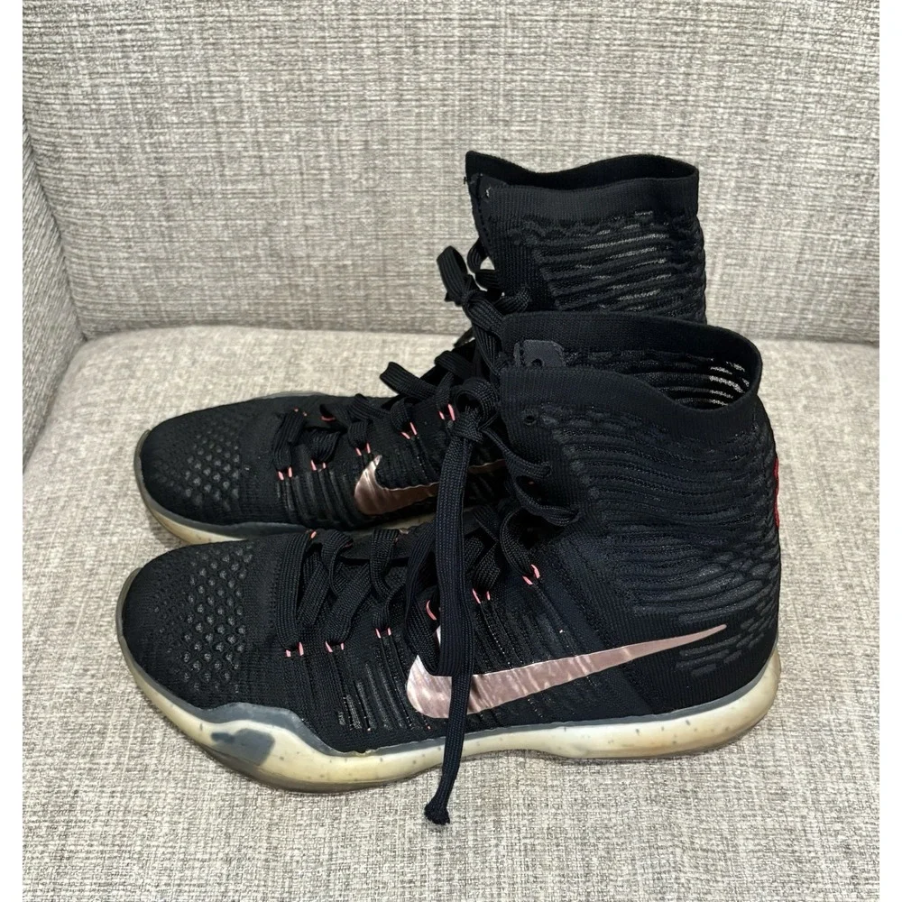 Nike Kobe 10 Elite Rose Gold Black Hot Lava‎ Basketball Shoes 718763-091 9